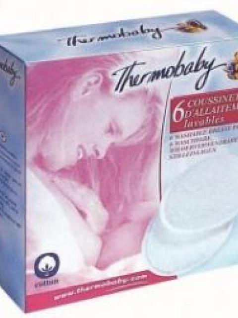 <p>Thermobaby - 6 Coppette allattamento lavabili in cotone molto confortevoli.&nbsp;</p>