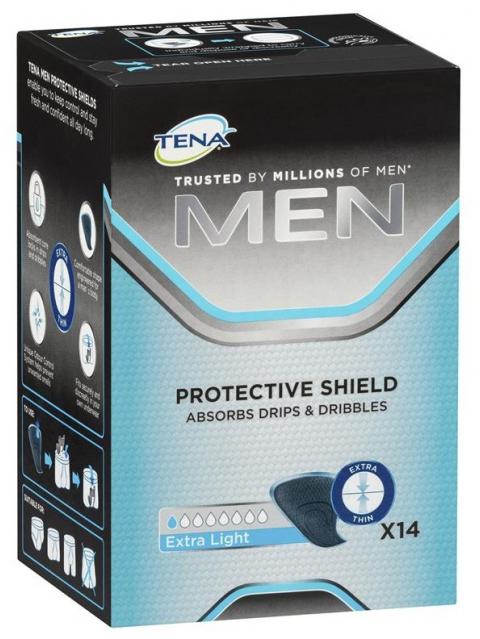 <p>Tena Men - Il prodotto è sottile, nero, per offrire un’elevata discrezione, e con un’assorbenza Extra Light adatta a gocce e piccole perdite.</p><p>14 pz. per confezione.</p>