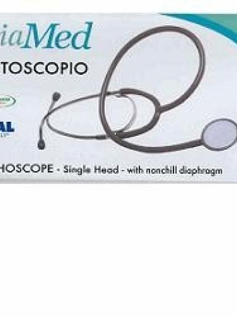 <p>Cliamed Stetoscopio</p><p><sup><em>Clia</em></sup><em>Med</em><br><br>STETOSCOPIO<br><br>LATEX FREE<br><br>Testa Singola.<br>Con anello Antifreddo.</p>
